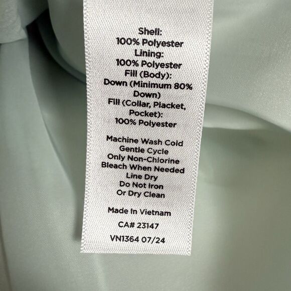 NWT Talbots Quilted Down Puffer Vest in Pearlized Snowbound Blue - Picture 16 of 16